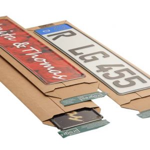 Versandtasche für Kfz-Kennzeichen 590x140x-50mm (PP W01.K1)