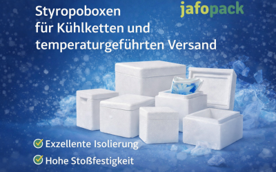 Zuverlässige Styroporboxen für Kühlketten, sensible Waren und sicheren Versand