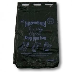 HDPE-Hundekotbeutel, 200 x 320 mm, schwarz, 95 % Rezyklat